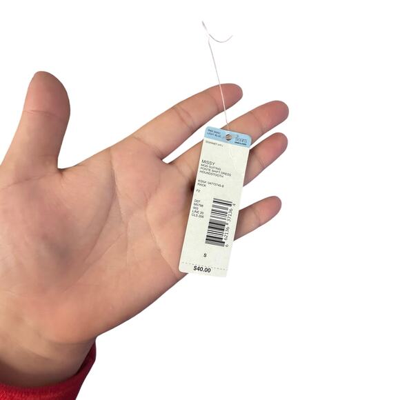 New metephor mod suiting ponte houndstooth shift dress size small - Picture 4 of 6